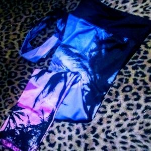 New Energie workout pants/matching hairband